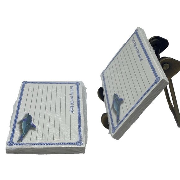 University of Delaware Fish Theme Recipe Cards 3"x5" New Lot of 2 Coastal Ocean - Picture 2 of 14